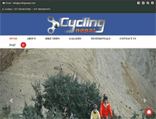 Tablet Screenshot of cyclingnepal.com